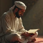 Rüyada Abdest Alıp Kur'ân Okumak: Bir seccade üzerinde huşu içinde Kur'ân-ı Kerim okuyan kişi, ruhsal derinlik ve Allah’a yakınlığı temsil eder.