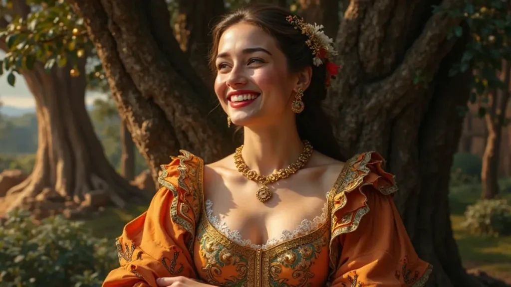 Rüyadaki abanoz ağacı görmek, neşeli ve varlıklı bir kadının habercisi olabilir.