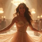 Rüyada abiye giymek : Rüyada ışıltılı ve zarif bir abiye giyen bir kadın - mutluluk, şans ve hayat coşkusunu simgeliyor.