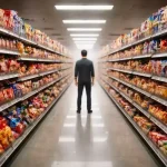 Rüyada abur cubur dolu bir yer görmek, çok seçenek karşısında yaşanan kararsızlık ve zaman kaybını temsil eder.