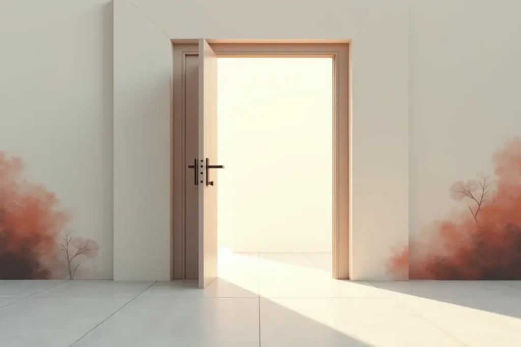 Rüyada açık kapı görmenin modern psikolojiye göre değişim isteğini yansıtması.