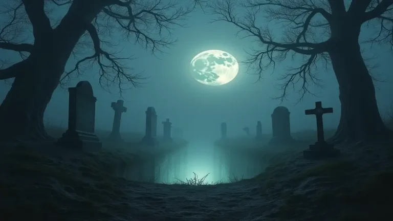 Rüyada açık mezar görmek temasını simgeleyen, uyarıcı ve manevî anlamlar taşıyan rüya tabiri görseli.