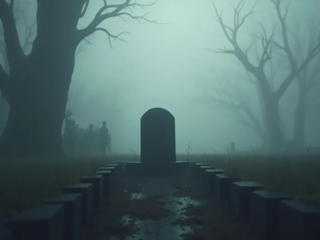 Rüyada boş mezar taşı görmenin anlamını yansıtan rüya tabiri görseli.