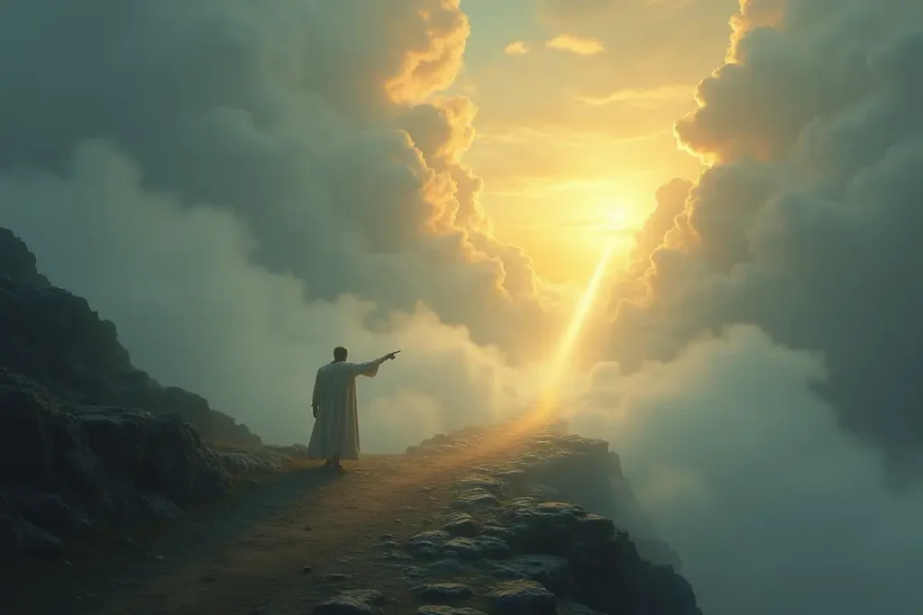 Rüyada açmak: Rüyada kapalı bir yolu açarak engelleri aşmanın temsili görseli.