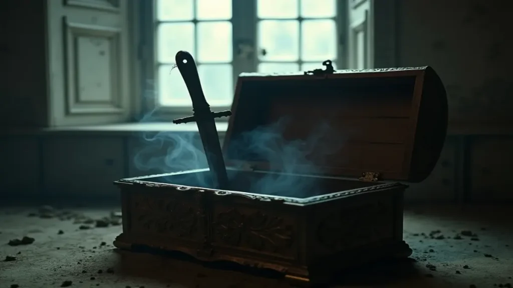 Rüyada adam bıçaklamak: Rüyada bıçak görmenin saklı sırlar ve geçmişteki pişmanlıklarla olan ilişkisini betimleyen konsept çalışma.