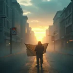 Rüyada adres aramak temasini simgeleyen, hayatta yön bulma ve kararsızlığı anlatan sembolik rüya görseli.