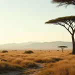 Rüyada Afrika görmek ve özgürlük arayışını simgeleyen geniş Afrika savanası