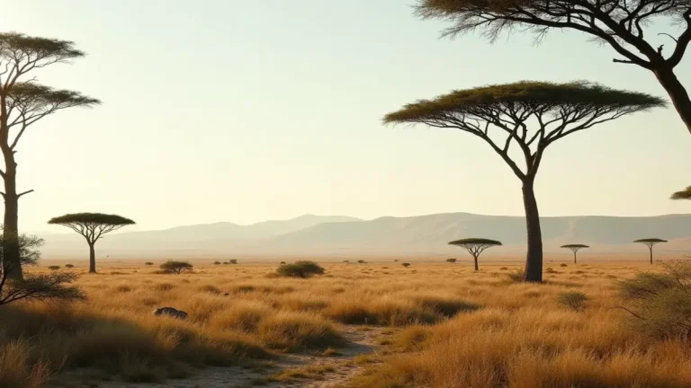 Rüyada Afrika görmek ve özgürlük arayışını simgeleyen geniş Afrika savanası