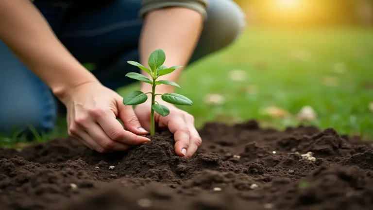Rüyada ağaç dikmek anlamını temsil eden gerçekçi sahne