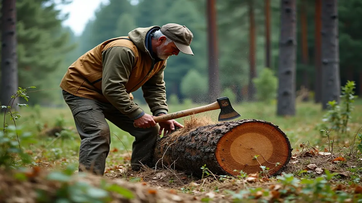 Rüyada ağaç kesmek sahnesinin gerçekçi betimlemesi