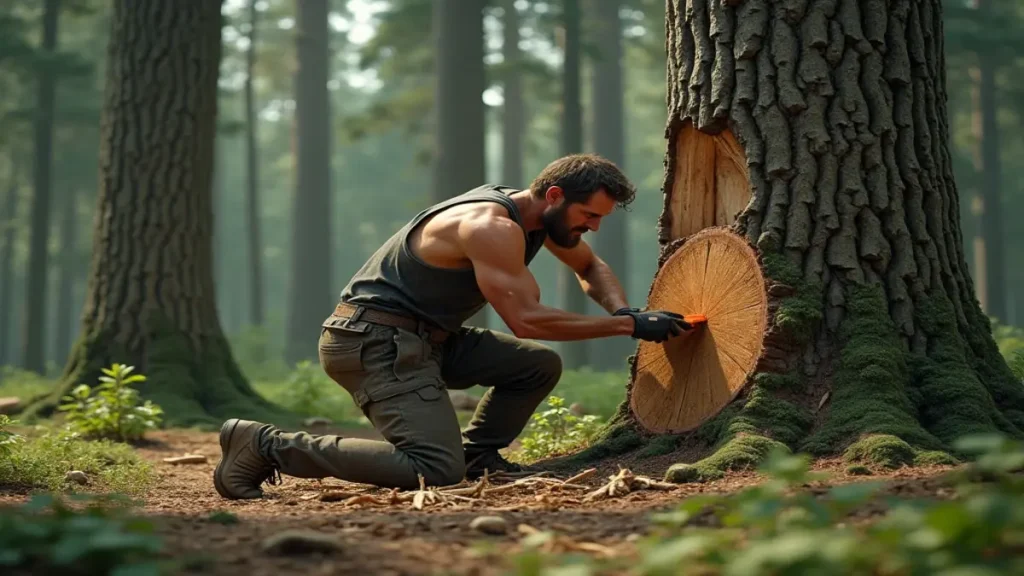 Rüyada Ağaç Kesmek: Tekrar eden rüyada ağaç kesme durumunun görsel anlatımı