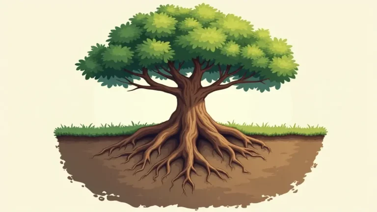 Rüyada ağaç kökü görmek ve temel anlamını yansıtan ana görsel