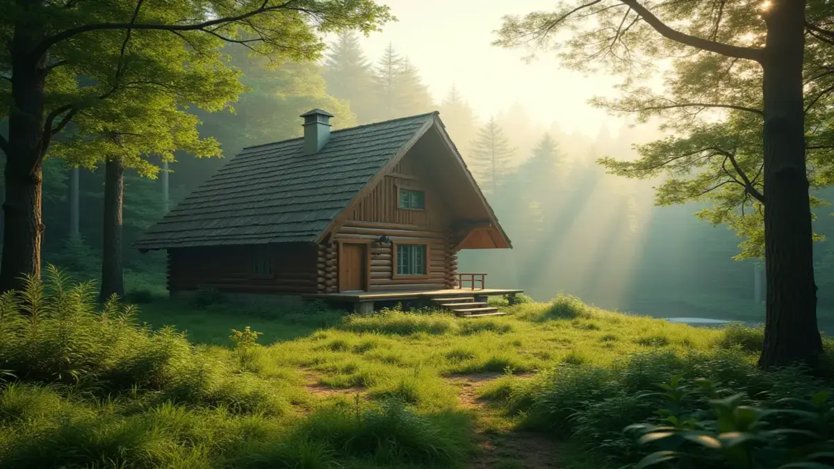 Rüyada Ahşap Ev Görmek: Rüyada huzur veren ahşap ev ve doğa manzarası