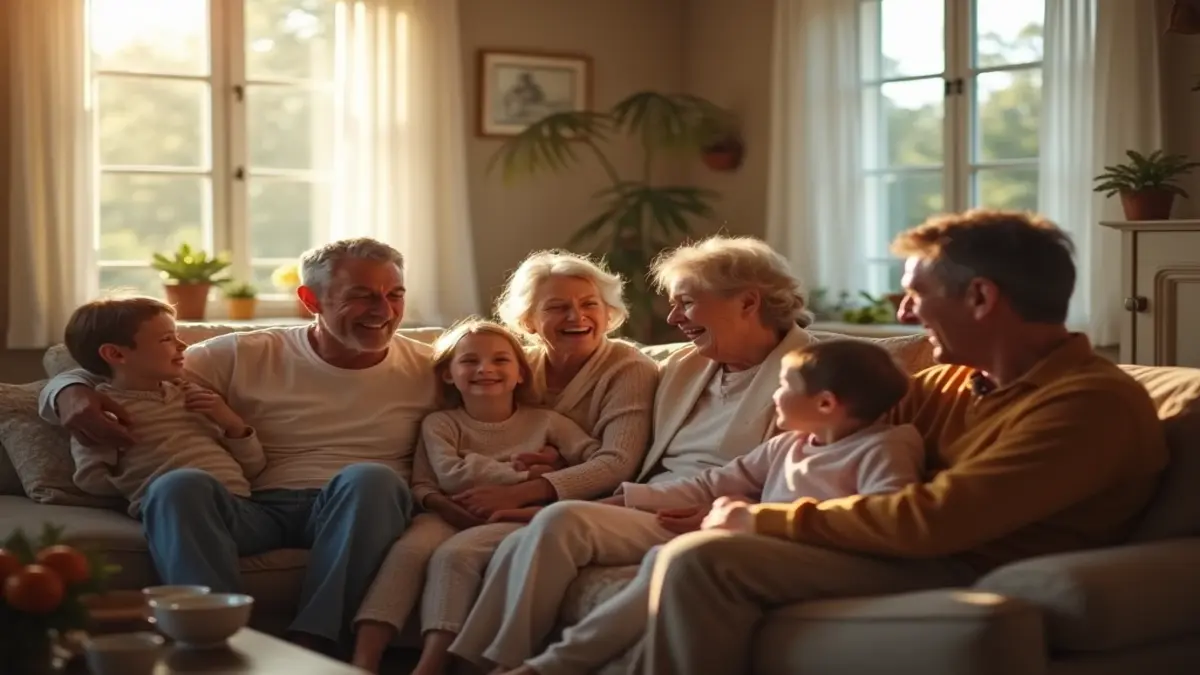 Rüyada Aileyi Görmek: Rüyada geniş ve mutlu bir aileyi bir arada görmek.