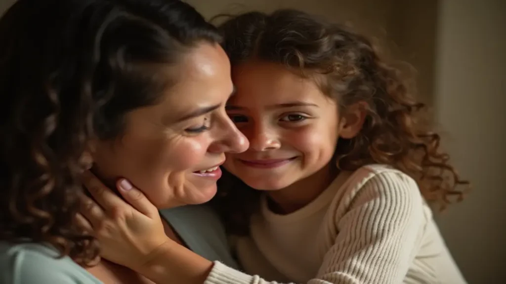 Rüyada annenin ağlamasının anlamı - Duygusal bir anne ve çocuk kucaklaşması