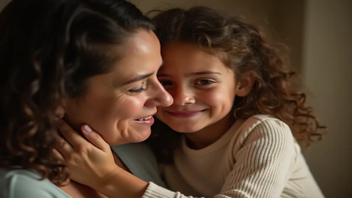 Rüyada annenin ağlamasının anlamı - Duygusal bir anne ve çocuk kucaklaşması