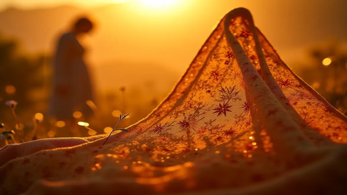 Rüyada annenin hamile olduğunu görmek görseli altın işlemeli semboller.