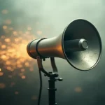 Rüyada anons görmek ve hoparlörden ses duyulması simgesi.