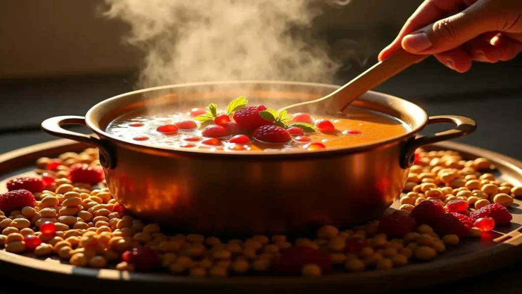 Rüyada aşure görmek derin anlamı: Bereket, sabır ve hayatın karışımlarını simgeleyen kadim bir rüya sembolü.