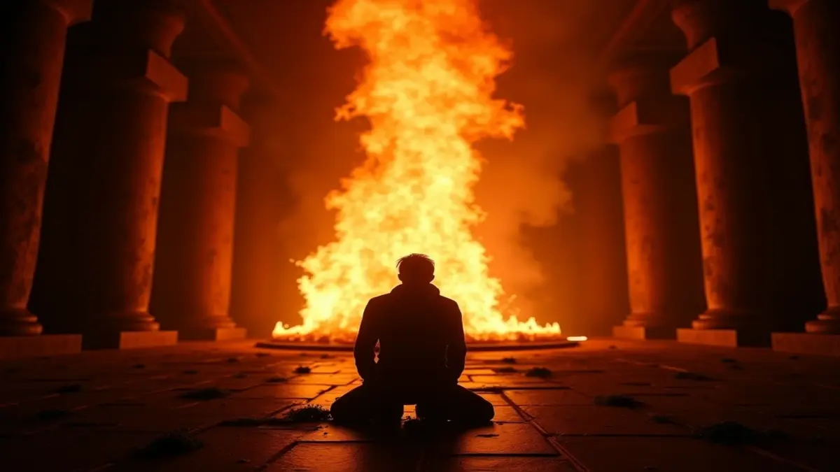 Rüyada ateşe tapmak görmenin derin anlamı ve psikolojik yorumları.