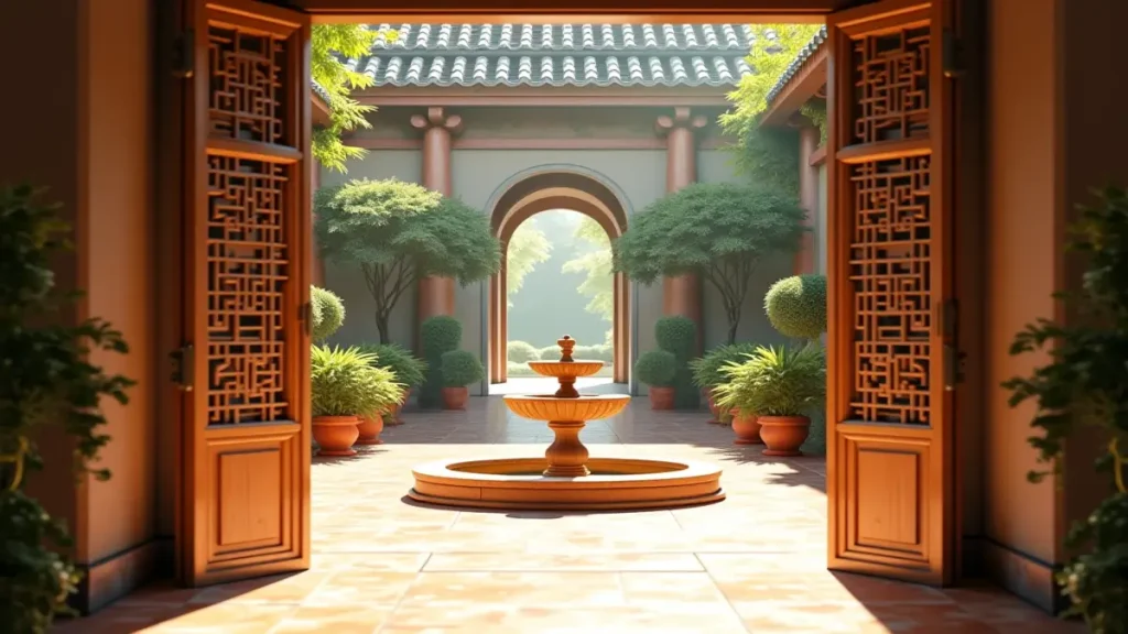 Rüyada avlu: Rüyada huzurlu ve aydınlık bir avlu görmenin anlamları ve yorumları.