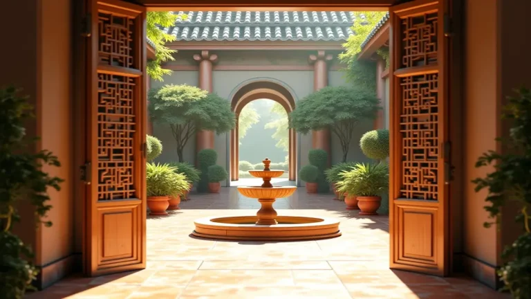 Rüyada avlu: Rüyada huzurlu ve aydınlık bir avlu görmenin anlamları ve yorumları.