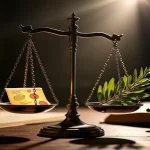 Rüyada avukat görmenin derin anlamını yansıtan adalet terazisi metaforu - hak, denge ve çözüm arayışı.