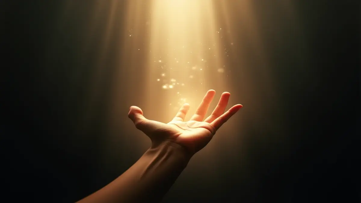 Rüyada aydınlığa kavuşmak ve karanlıktan çıkmak temalı manevi çıkışı simgeleyen görsel.