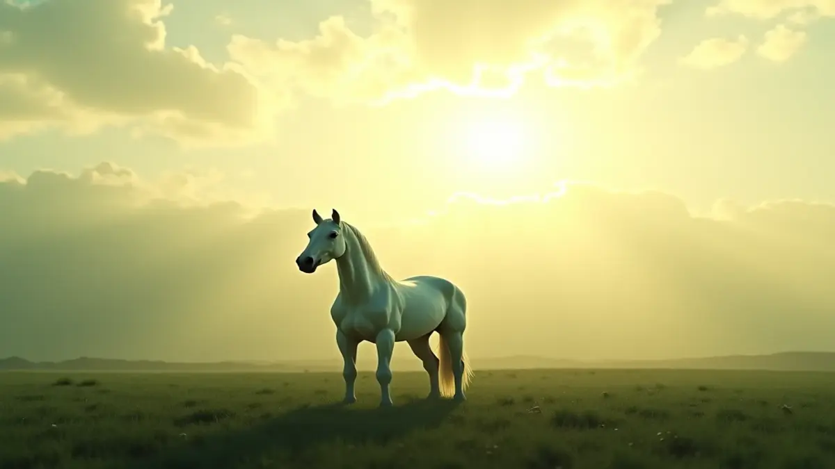 Rüyada seher vaktinde beyaz at görmek, zafer ve manevi yükseliş anlamına gelir.