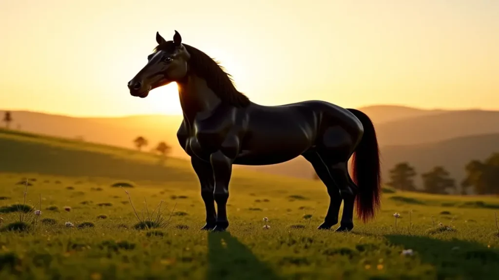 Rüyada siyah aygır görmek, gizemli ve çok güçlü bir destek kaynağına işaret eder.