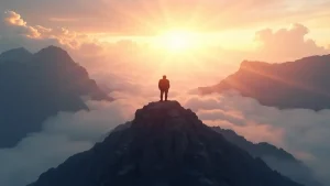 Rüyada yüksek bir yerde azamet hissetmek, manevi ve dünyevi derecelerde yükselişin sembolik bir işareti olarak yorumlanır.