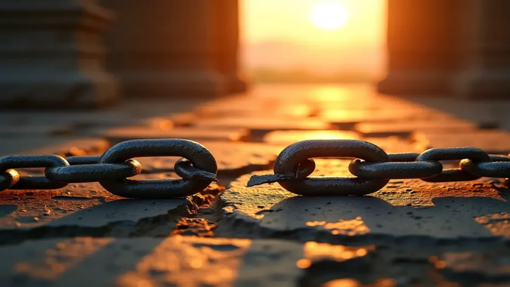 Rüyada azat olmak görmek, hayatınızdaki görünmez zincirlerin kırılacağına ve özgürlüğe kavuşacağınıza işaret eder.