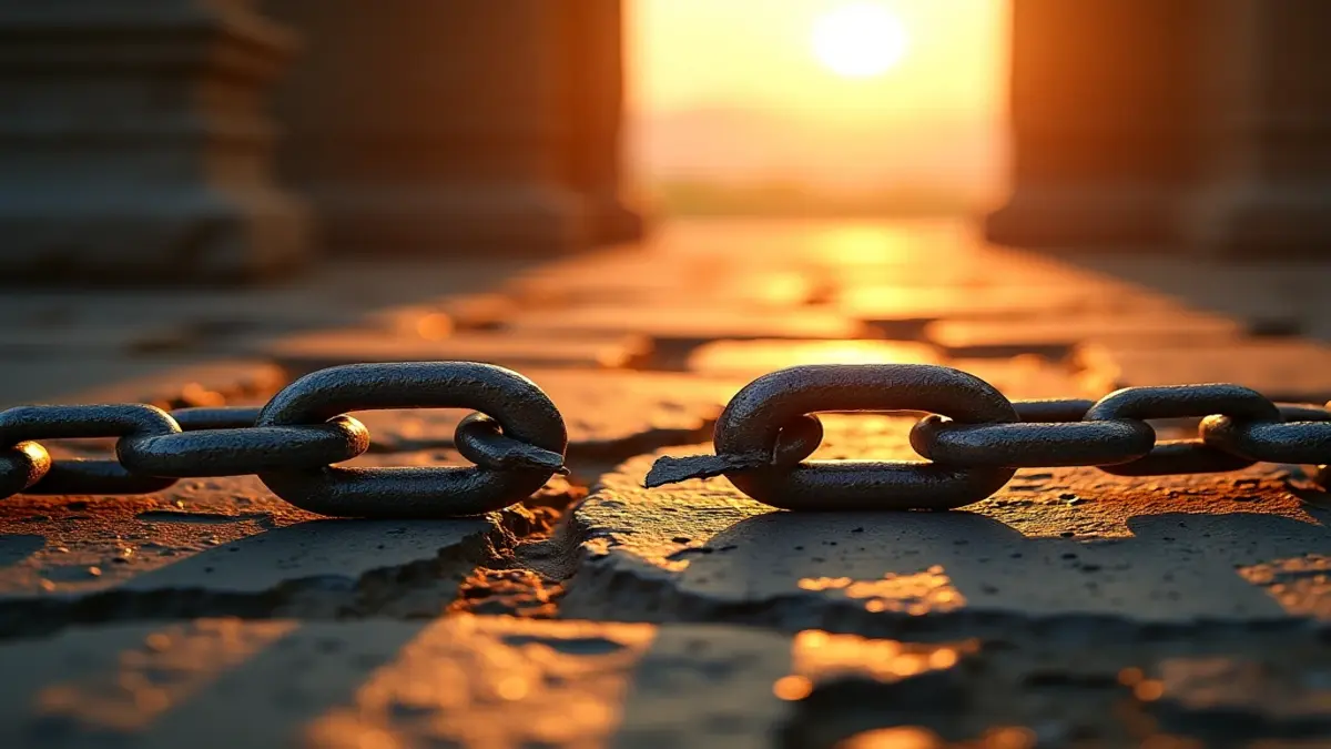 Rüyada azat olmak görmek, hayatınızdaki görünmez zincirlerin kırılacağına ve özgürlüğe kavuşacağınıza işaret eder.