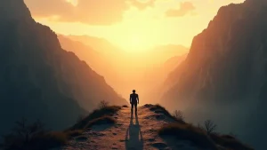 Rüyada azmetmek ve bir hedefe kararlılıkla yürümek, tıpkı sabah ışığıyla aydınlanan bir dağ yoluna çıkmak gibidir.