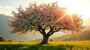 Rüyada badem ağacı görmek ve çiçekli badem ağacı altında yürümek tabiri.