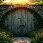 Rüyada bahçe duvarı görmenin anlamı: Kadim taşların arasından filizlenen gül, korunaklılık ve içsel güzelliğin simgesidir.