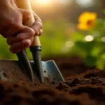 Rüyada bahçe küreği görmek, derinlerdeki hazineyi keşfetme cesareti ve atılacak ilk adımın sembolü olarak yorumlanır. Bu görsel, küreğin verimli toprakla buluşma anını betimliyor.