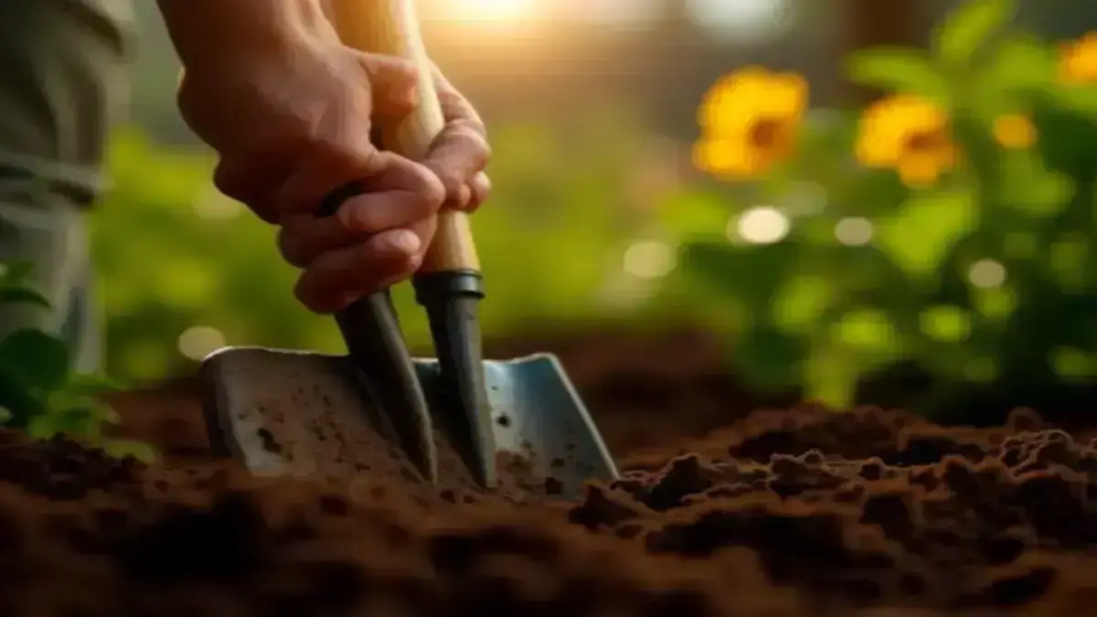 Rüyada bahçe küreği görmek, derinlerdeki hazineyi keşfetme cesareti ve atılacak ilk adımın sembolü olarak yorumlanır. Bu görsel, küreğin verimli toprakla buluşma anını betimliyor.